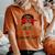 Cancer Girl Leopard Sunflower Zodiac Birthday Girl Women's Oversized Comfort T-shirt Yam