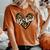 Be Kind Unity Day Orange Anti Bullying Leopard Heart Women's Oversized Comfort T-shirt Yam