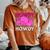 Pink Howdy Cowgirl Western Country Rodeo Awesome Cute Women's Oversized Comfort T-shirt Yam