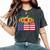 American Flag Sunflower 4Th Of July Independence Usa Day Women's Oversized Comfort T-shirt Pepper