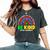 Autism Son Child Daughter Mom Rainbow Be Kind Women's Oversized Comfort T-shirt Pepper