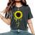 Best Wife Ever Sunflower Women's Oversized Comfort T-shirt Pepper