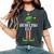 Bowling Elf Matching Family Group Christmas Party Women's Oversized Comfort T-Shirt Pepper