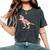 Cute Mamasaurus With Floral Dinosaur Women's Oversized Comfort T-shirt Pepper