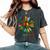 Daisy Peace Sign Hippie Soul Hippie Flower Lovers Women's Oversized Comfort T-shirt Pepper