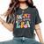 In My First Grade Era Back To School Retro Groovy 1St Grade Women's Oversized Comfort T-Shirt Pepper