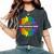 Free Grandma Hugs Lgbt Daisy Rainbow Flower Hippie Gay Pride Women's Oversized Comfort T-shirt Pepper