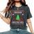 Ugly Christmas Sweaters Childcare Director Vibes Xmas Women's Oversized Comfort T-Shirt Pepper
