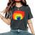 Gay Pride Cat Lgbt Cats Pile Cute Anime Rainbow Women's Oversized Comfort T-Shirt Pepper