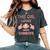 This Girl Loves Her Cowboys Cute Football Cowgirl Women's Oversized Comfort T-shirt Pepper