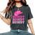 Girls Pink Howdy Cowgirl Western Country Rodeo Women's Oversized Comfort T-shirt Pepper