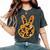 Groovy Peace Sign Retro Daisy 70S Hippie Vintage Women's Oversized Comfort T-shirt Pepper