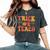 Groovy Trick Or Teach Halloween Teacher Life Girl Women's Oversized Comfort T-Shirt Pepper