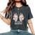 Just A Breathe Yoga Inhale Exhale Nature Lung Floral Women's Oversized Comfort T-Shirt Pepper