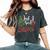 Just A Girl Who Loves Christmas A For Xmas Girls Women's Oversized Comfort T-Shirt Pepper