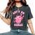 Let's Go Girls Western Cowgirl Groovy Bachelorette Party Women's Oversized Comfort T-Shirt Pepper