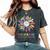 National Hispanic Heritage Month Sunflower Countries Flags Women's Oversized Comfort T-Shirt Pepper
