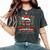 Be Nice To The Substitute Teacher Christmas Party Holiday Women's Oversized Comfort T-Shirt Pepper