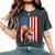 Patriotic Squirrel Usa Flag American 4Th Of July Women's Oversized Comfort T-Shirt Pepper