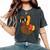 Peace Sign Turkey Hand Cool Thanksgiving Boys Women Women's Oversized Comfort T-Shirt Pepper