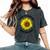 Pick Flowers Not Fights Sunflower Hippie Peace Aesthetic Women's Oversized Comfort T-shirt Pepper