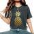Pineapple Gold Cute Beach T For Kid Vacation Women's Oversized Comfort T-Shirt Pepper