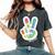 Retro Tie Dye Peace Sign Be Kind Peace Love Kindness Women's Oversized Comfort T-shirt Pepper