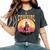 Rodeo Western Country Southern Cowgirl Hat Cowgirl Women's Oversized Comfort T-Shirt Pepper
