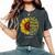 She Is Clothed Strength Dignity Laughs Bible Verse Sunflower Women's Oversized Comfort T-Shirt Pepper