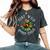 Stay Wild Gypsy Child Daisy Peace Sign Hippie Soul Women's Oversized Comfort T-shirt Pepper