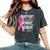 Support Fighter Admire Survivor Breast Cancer Warrior Women's Oversized Comfort T-Shirt Pepper