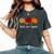 Teach Love Inspire Teacher Autumn Fall Pumpkin Leopard Women's Oversized Comfort T-Shirt Pepper