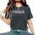 Thique Healthy Body Proud Thick Woman Women's Oversized Comfort T-Shirt Pepper