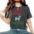 Ugly Holiday Sweater Christmas Highland Cow Graphic Women's Oversized Comfort T-Shirt Pepper