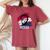 4Th Of July Lincoln Merica Usa Flag Women Men Kids Women's Oversized Graphic Print Comfort T-shirt Crimson