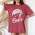 Bear Deer Beer Day Drinking Adult Humor Women's Oversized Comfort T-Shirt Crimson