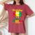 Birthday Crew Jamaica 2023 Girl Party Outfit Matching Lips Women's Oversized Comfort T-Shirt Crimson