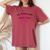 Camping Girl Wine Happy Glamper Women's Oversized Comfort T-shirt Crimson