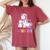 Cute Mamacorn Unicorn 2021 Rainbow Colors Women's Oversized Comfort T-Shirt Crimson