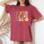 Fifth Grade Vibes 5Th Grade Team Hippie 1St Day Of School Women's Oversized Comfort T-Shirt Crimson