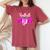 Football Cheer Mom Pink For Breast Cancer Warrior Women's Oversized Comfort T-Shirt Crimson
