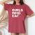 Girls Who Eat For Girls Women's Oversized Comfort T-Shirt Crimson