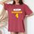 Harbaugh 4 Fall Season Women's Oversized Comfort T-Shirt Crimson