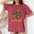 Hippie Soul Flower Power Peace Sign 60S 70S Tie Dye Women's Oversized Comfort T-shirt Crimson