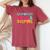 Inspirational Inclusion Empowerment Quote For Teacher Women's Oversized Comfort T-Shirt Crimson