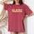 Be Kind Anti Bullying Inspirational Kindness Retro Vintage Women's Oversized Comfort T-shirt Crimson
