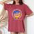 Be Kind Down Syndrome Awareness Ribbon Sunflower Kindness Women's Oversized Comfort T-shirt Crimson