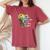 Be Kind Elephant Women's Oversized Comfort T-shirt Crimson