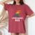 Lesbosaurus Rex Dinosaur In Rainbow Flag For Lesbian Pride Women's Oversized Comfort T-Shirt Crimson