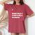 I Love Mentally Unstable Quote Mental Health Support Women's Oversized Comfort T-Shirt Crimson